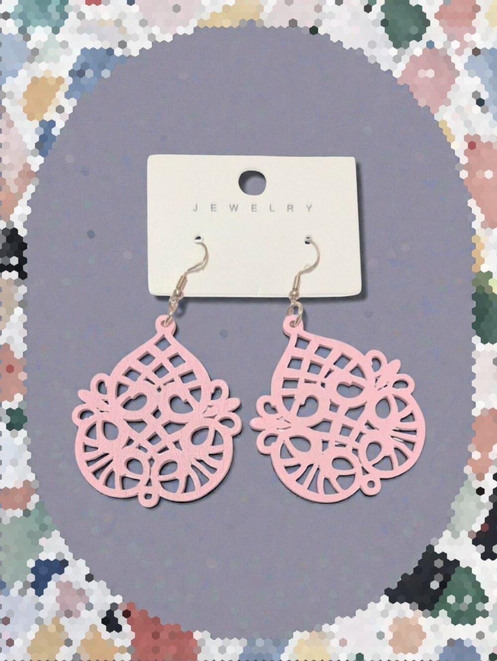 🩷✨4/$20 Pink Filigree Drop Earrings -